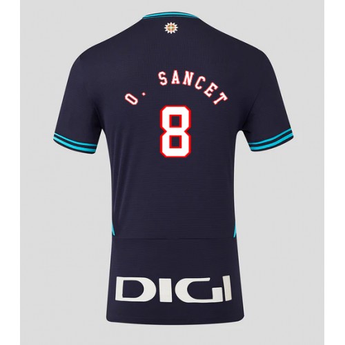 Fotballdrakt Herre Athletic Bilbao Oihan Sancet #8 Bortedrakt 2025-26 Kortermet